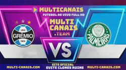 Assistir Grêmio x Palmeiras Multicanais Ao Vivo Online HD 04/07/2024